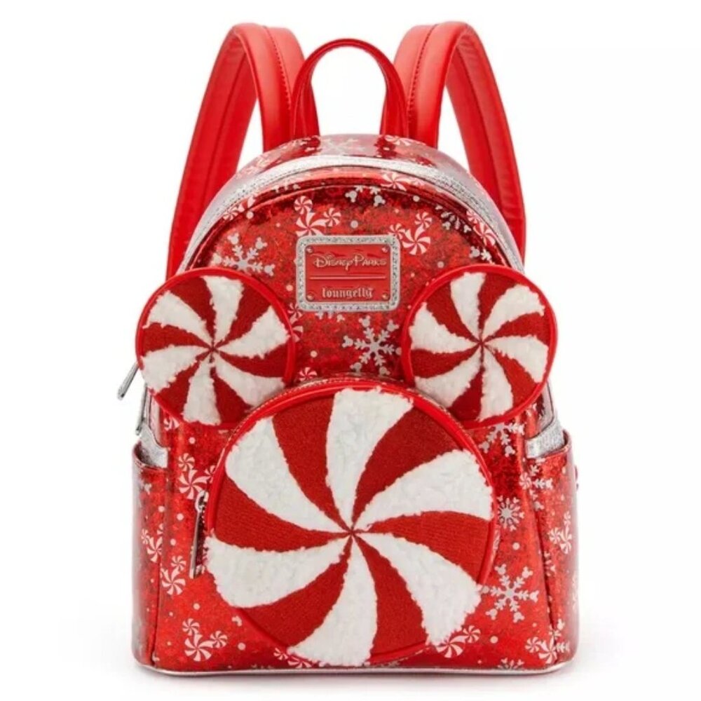 NWT Disney Parks Mickey Mouse Icon Peppermint Swirl Loungefly